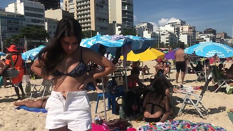 🇧🇷 Leblon Beach, Rio de Janeiro 🌊 walking tour