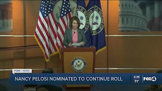 Pelosi Nominated to continue as Speaker