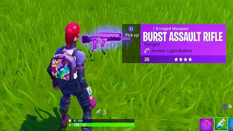 *NEW* LEGENDARY "Burst Assault Rifle" GAMEPLAY + LOCATIONS! - NEW BURST ASSAULT RIFLE in Fortnite!