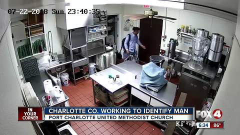 Unknown man in Port Charlotte United Methodist Church