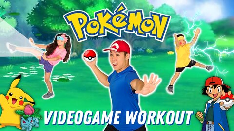 🐉 Pokemon Epic VIDEOGAME Challenge for Kids | Exercise & JOKES!