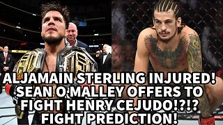 ALJAMAIN STERLING INJURED! SEAN O MALLEY OFFERS TO FIGHT HENRY CEJUDO!?!? FIGHT PREDICTION!