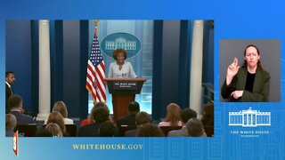 WH Press Secretary Karine Jean-Pierre speaking with reporters...