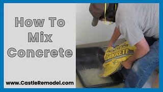 How To Mix Concrete