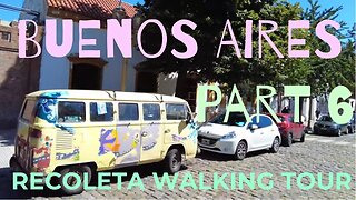 Exploring Recoleta, Buenos Aires in 4K | A Walking Tour in 2023