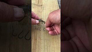 Using the right size hook for crayfish