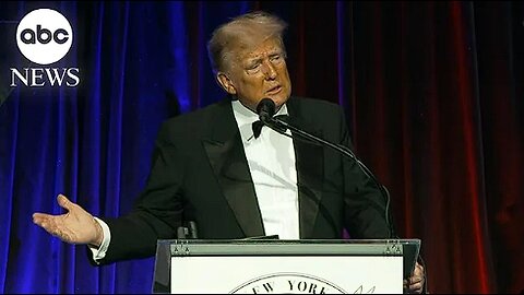 Trump defends ‘dictator’ comments at NYC event.