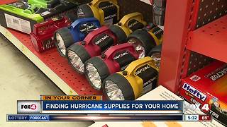 Finding hurricane supplies for your home