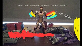 Iron Man becomes Thanos Threat Level and Unicron t h r e a t level