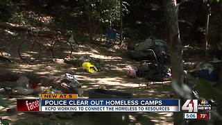 KCPD holds outreach fair for homeless ahead of camp cleanup