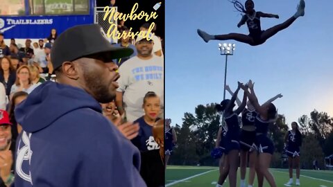 Diddy Attends High School Football Game To Watch The Twins Cheer! 🤸🏽‍♂️