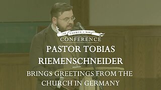 Pastor Tobias Riemenschneider Brings Greetings