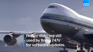 Floppy disks are still used by Boing 747s for software updates.
