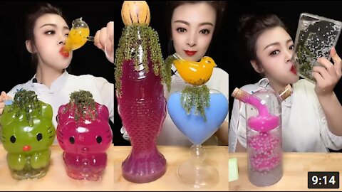 ASMR DRINKING SOUNDS 신기한 물 먹방 EATING CRUNCHY ICE 얼음먹방#12