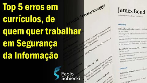 Top 5 erros em currículos, de quem quer trabalhar em Segurança da Informação | LIVE