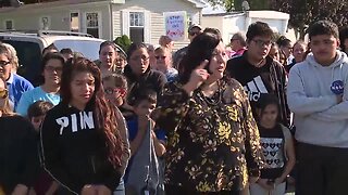 Hispanic families protest ICE raid at trailer park in Painesville