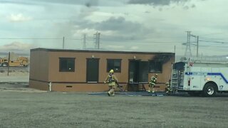 CB Shop Fire in Kern County California on Hwy 58