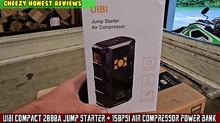 UIBI Car, motorcycle, tractor 2000A Jump pack, 150 PSI Compressor, power bank, flashlight