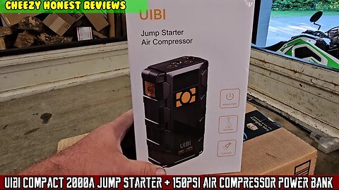 UIBI Car, motorcycle, tractor 2000A Jump pack, 150 PSI Compressor, power bank, flashlight