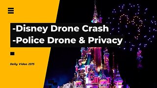 Disney Drone Light Show Roof Crash, Hamilton Police Drones