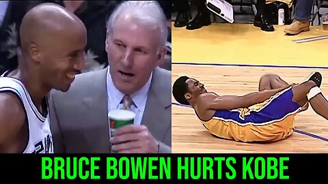 When Bruce Bowen Was On A Mission To HURT Kobe Bryant…