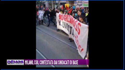 MILANO, CGIL CONTESTATA DAI SINDACATI DI BASE