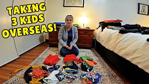 INTERNATIONAL FAMILY TRAVEL with 3 KIDS: EFFICIENT PACKING TIPS For FLYING OVERSEAS | INDONESIA 🇮🇩