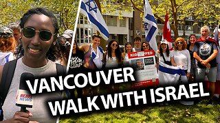 Hundreds line Vancouver bridges as part of 'Walk with Israel' march
