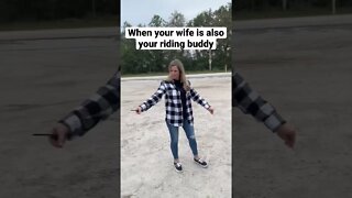 When your wife is also your riding buddy
