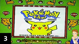 Let's Play Pokemon Yellow: Ep 3 - Nugget Bridge, SS. Anne, & Lt. Surge's Gym