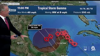 Tropical Storm Gamma forms