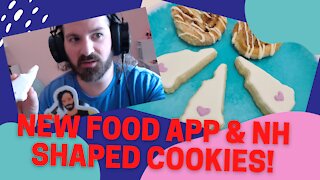 Theta Live Stream 2-18-2021, New Food App & NH Shaped Cookies!