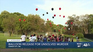 Balloon release for unsolved murder