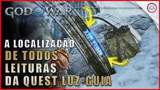 God of war Ragnarok, A localização de todos as leituras da Quest Luz-Guia | Super dica