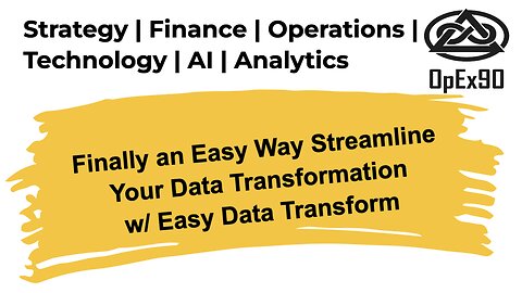 Finally! An Easy Way To Streamline Your Data Transformation with Easy Data Transform
