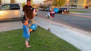 Ian gets a birthday driveby to celebrate his 3rd birthday