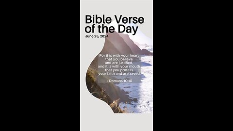 Bible Verse of the Day: June 25, 2024