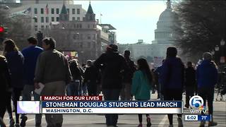 Marjory Stoneman Douglas High School students march in Washington D.C.