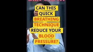 This QUICK BREATHING TRICK Can Lower High Blood Pressure. #shorts