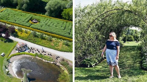 Tu peux te perdre dans le labyrinthe de ce jardin « secret » à 40 minutes de Montréal