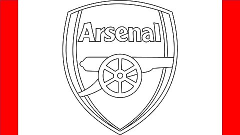 How To Draw Arsenal Logo - Step By Step Drawing