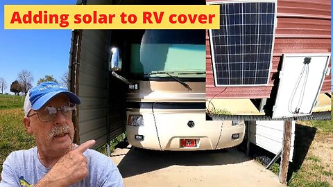 RV Traveling the USA - In The Shop - We install solar on the RV cover to charge the house batteries