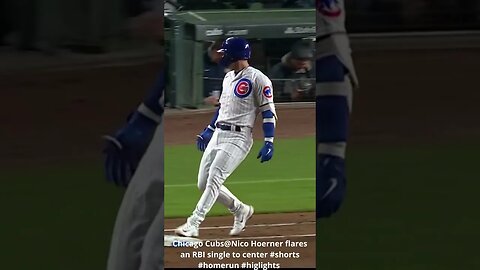 Chicago Cubs@Nico Hoerner flares an RBI single to center #shorts #homerun #higlights