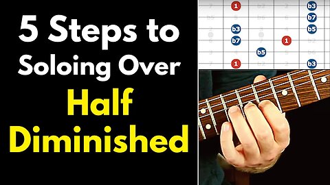HALF DIMINISHED Arpeggio Guitar Shapes for Soloing with Chordal Tones