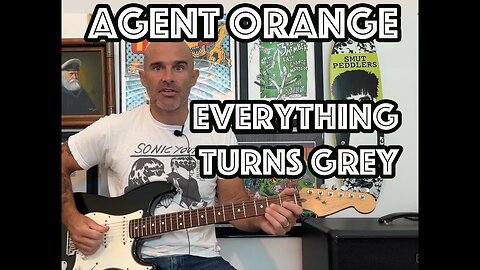 Everything Turns Grey Agent Orange Guitar Lesson + Tutorial [WITH SOLO!]