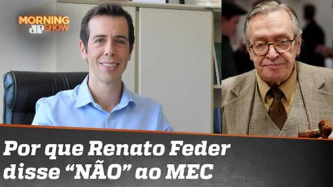 Os olavistas e o NÃO de Renato Feder ao convite para comandar o MEC