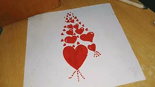 how to draw a heart step by step super easy Step by Step marker drawing