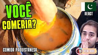 Uma das COMIDAS MAIS BARATAS do PAQUISTÃO! Reagindo a COMIDAS DE RUA do PAQUISTÃO | Veja Aqui Reacts