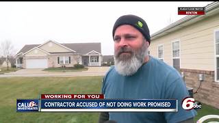 Noblesville contractor accused of taking money, not doing the work promised
