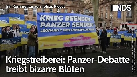 Kriegstreiberei: Panzer-Debatte treibt bizarre Blüten | Tobias Riegel | NDS-Podcast